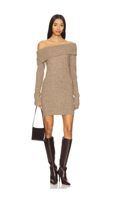 Astr Kleid Leya Sweater In Taupe