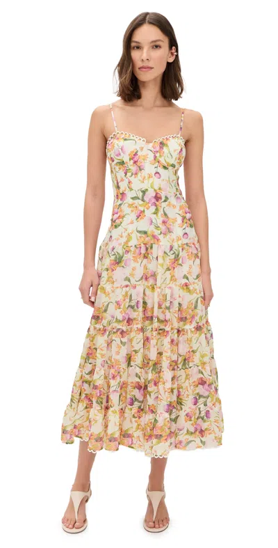 Astr Lianna Dress Pink Multi Floral