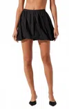 Astr The Label Libi Bubble Hem Miniskirt In Black