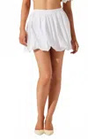 Astr The Label Libi Bubble Hem Miniskirt In White