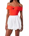 Astr The Label Libi Bubble Hem Miniskirt In Multi