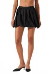 Astr The Label Libi Bubble Hem Miniskirt In Black
