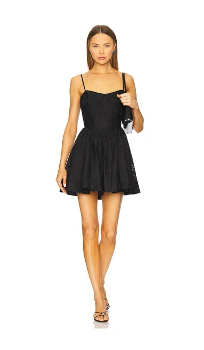 Astr Linelly Dress In Black