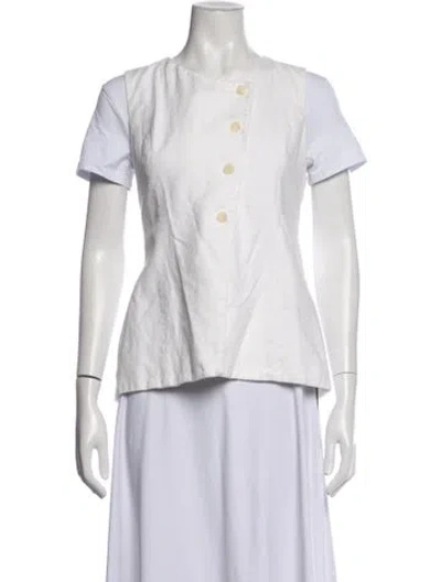 Pre-owned Astr Linen Jacket In White