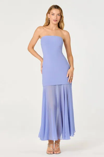 Astr Lizet Midi Dress In Periwinkle In Blue