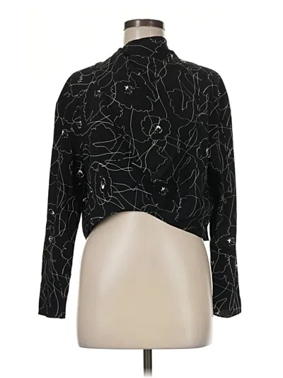 Astr Long Sleeve Blouse In Black