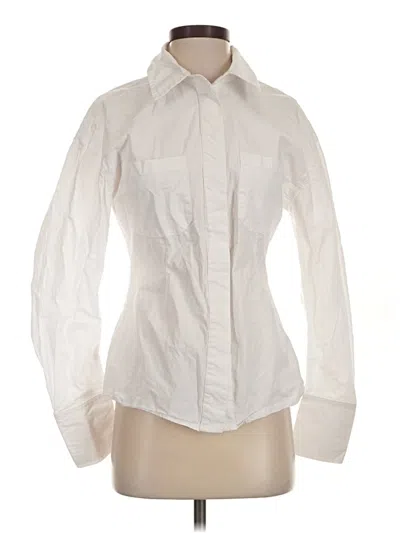 Pre-owned Astr Long Sleeve Blouse In Ivory