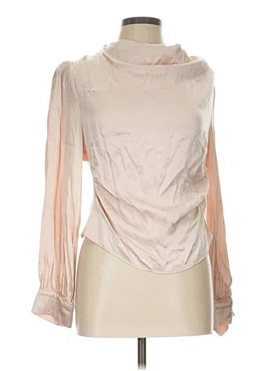 Pre-owned Astr Long Sleeve Blouse In Ivory