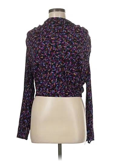 Pre-owned Astr Long Sleeve Blouse In Purple