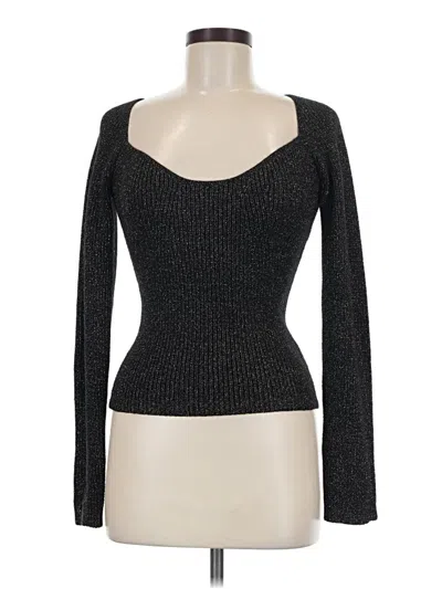 Astr Long Sleeve Top Black Sweetheart Neckline Tops