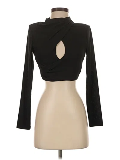Pre-owned Astr Long Sleeve Top Black Turtleneck Tops