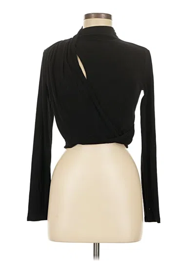 Pre-owned Astr Long Sleeve Top Black Turtleneck Tops
