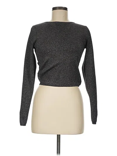 Pre-owned Astr Long Sleeve Top Gray Turtleneck Tops