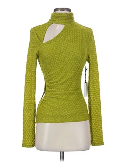 Pre-owned Astr Long Sleeve Top Green Turtleneck Tops