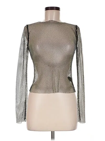 Pre-owned Astr Long Sleeve T-shirt In Silver