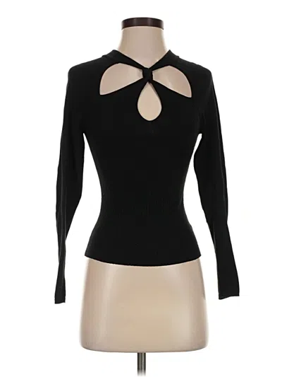 Pre-owned Astr Long Sleeve Turtleneck In Black