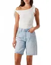 Astr Lora Textured Off Shoulder Top In White In White