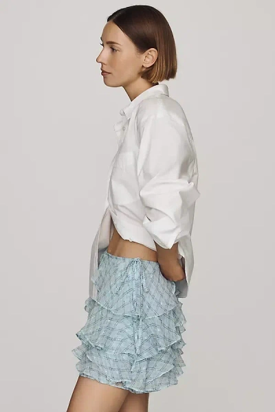 Astr Madeleine Mini Skirt In Blue