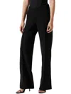 Astr Madison Womens High Rise Wide Leg Straight Leg Pants In Black