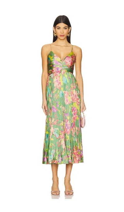 Astr Maeve Dress In Green