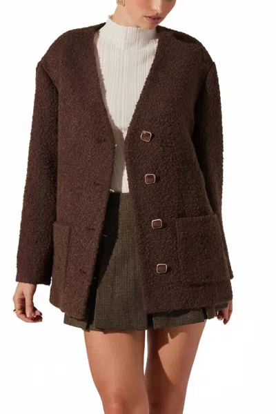 Astr Maidy Coat In Brown