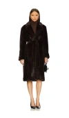 Astr Maisie Coat In Chocolate
