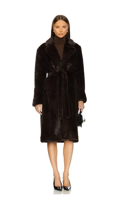 Astr Maisie Coat In Chocolate