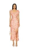 Astr Maisy Dress In Fuchsia,orange