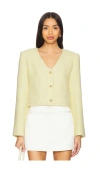 Astr Marleigh Jacket In 柠檬色
