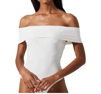 Astr Mavey Bodysuit In White