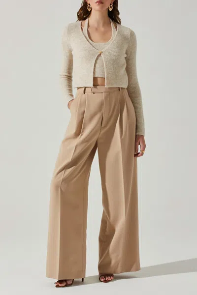 Astr Mayte Sweater In Cream In Beige