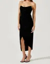 Astr Meghan Dress In Black In Black