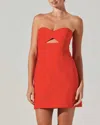 Astr The Label Mekhi Mini Dress In Red
