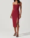 ASTR MELANI DRESS IN MAROON