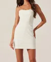 Astr Melani Lace Peekaboo Dress In Cream