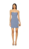 Astr The Label Melani Strapless Minidress In Slate