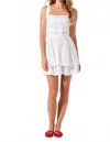 Astr The Label Melaine Lace Detail Cotton Blend Minidress In Gray