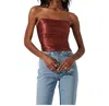 Astr The Label Mercury Strapless Top In Multi