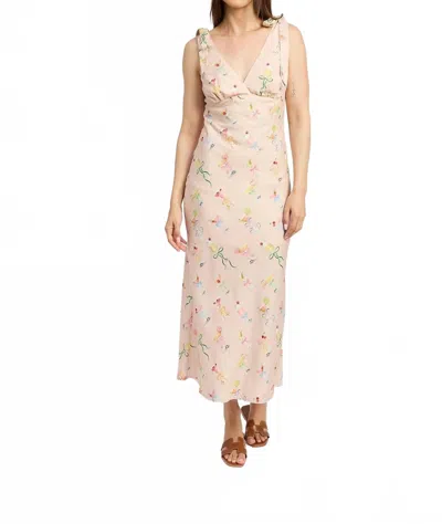 Astr Mia Midi Dress In Pink