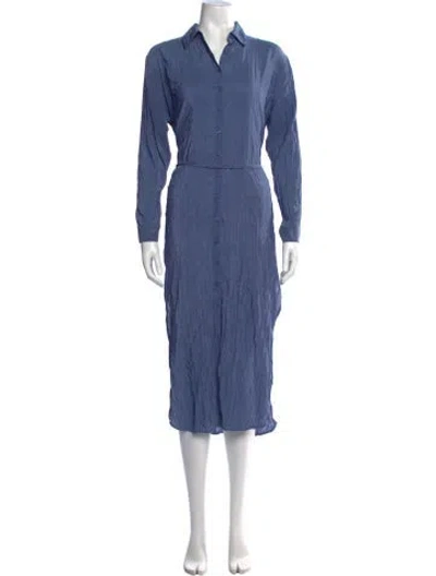 Pre-owned Astr Midi Length Dress In Blue