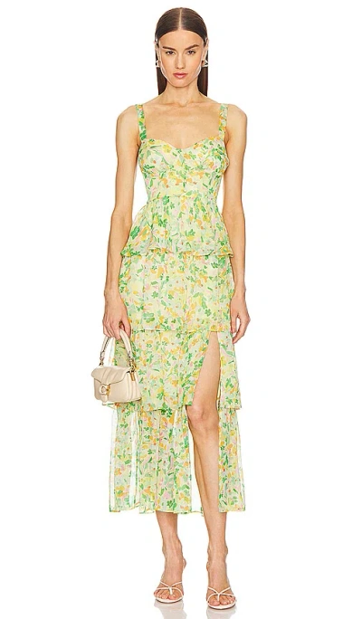 Astr Midsummer Dress In Multi