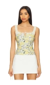 Astr Milkmaid Top In Yellow