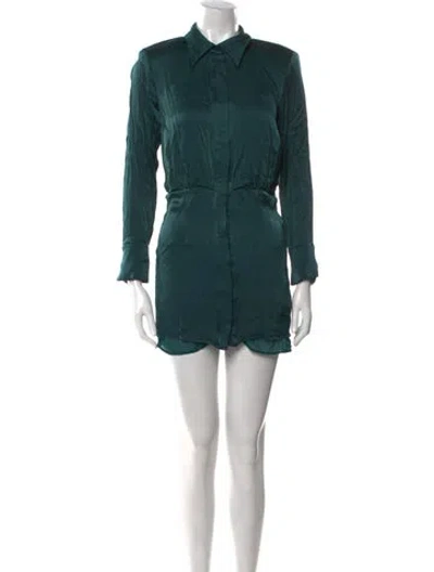 Pre-owned Astr Mini Dress In Green