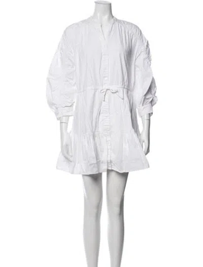 Pre-owned Astr Mini Dress In White