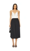 Astr Mixed Media Dress In White,black