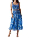 Astr The Label Abstract Print Crop Top In Multi