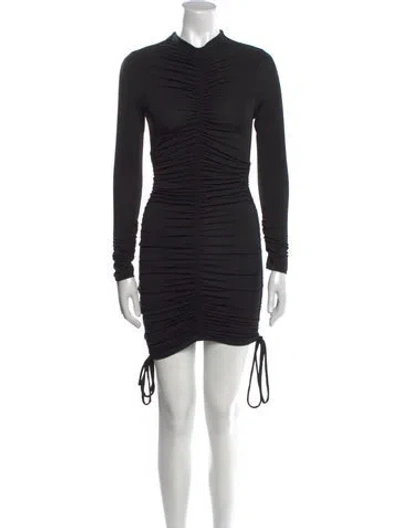 Pre-owned Astr Mock Neck Mini Dress W/ Tags In Black