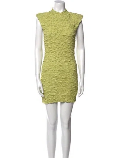 Pre-owned Astr Mock Neck Mini Dress W/ Tags In Green