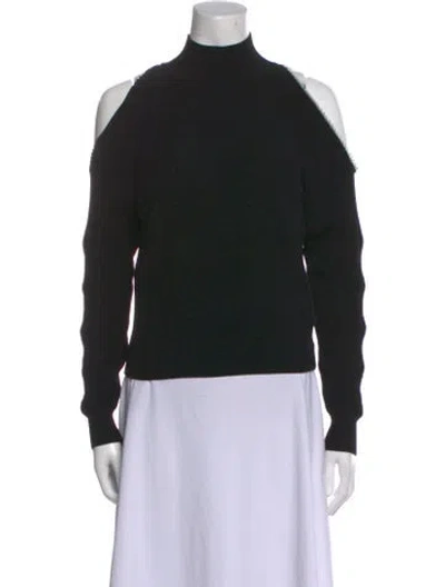 Pre-owned Astr Mock Neck Sweater In Black
