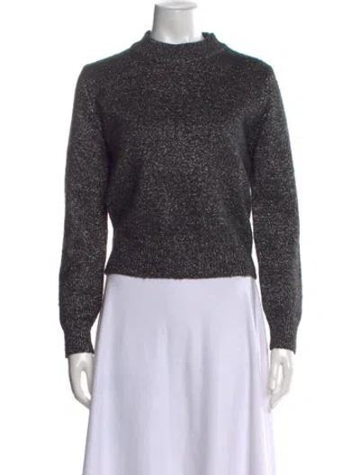 Pre-owned Astr Mock Neck Sweater In Black
